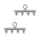 Cymbal ™ DQ metal ending Rozos IV for SuperDuo beads - Antique silver